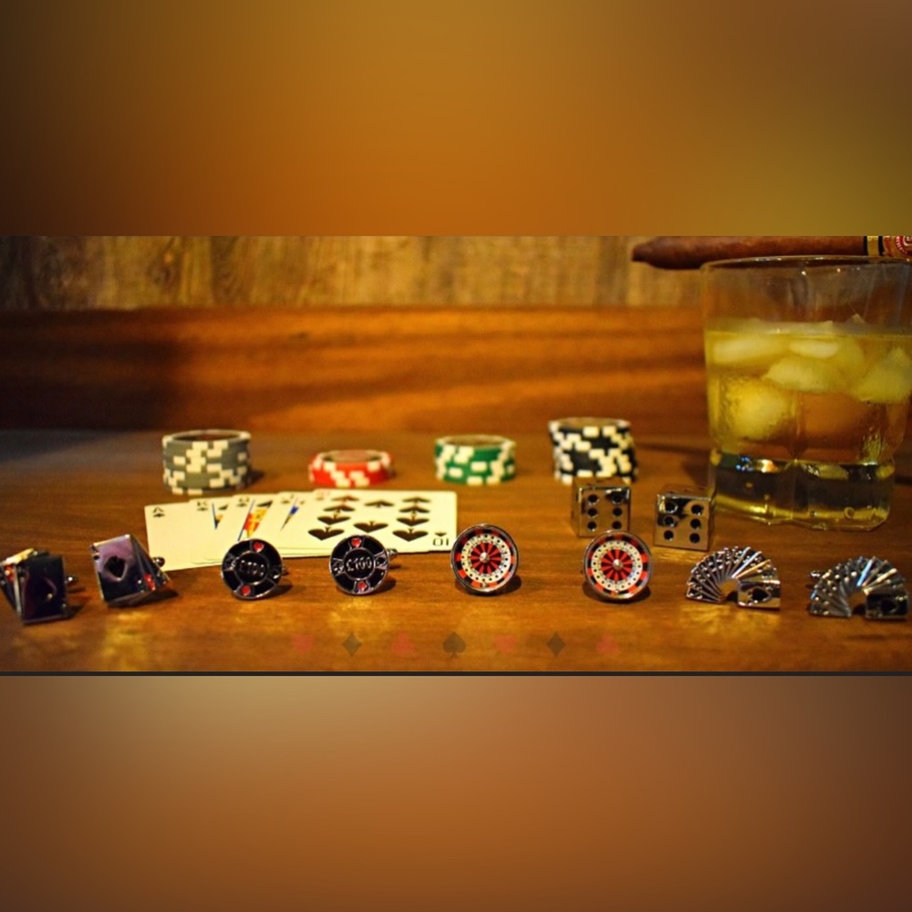 Poker cuff links
